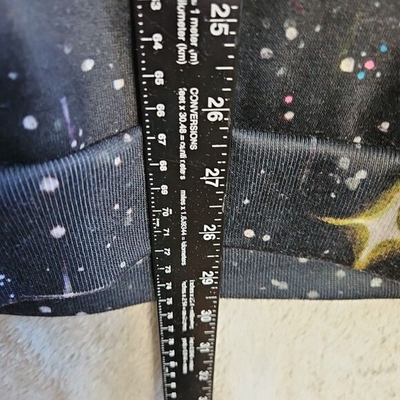 Electro threads hoodie Men's Med unicorn multicolored Y2K USA - Picture 5 of 10